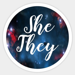 She/They Sticker